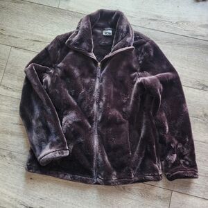 Nwot 32 degrees deep purple XL never worn cozy comfortable jacket almost black